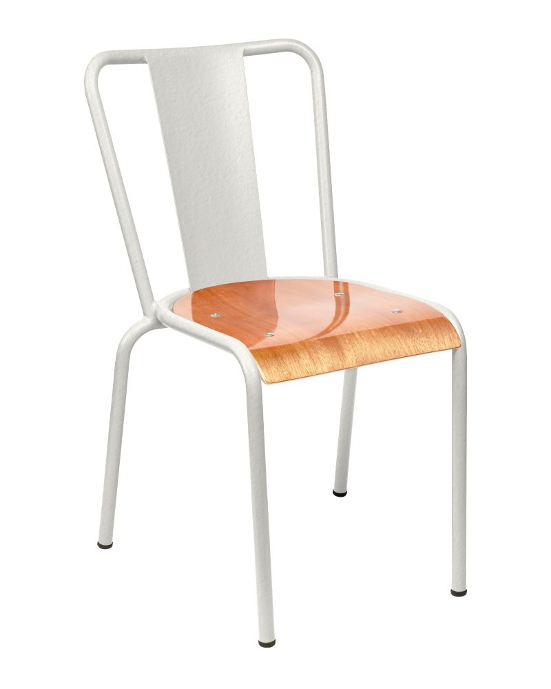 1_Chaise-786A_assise-bois_blanc Chaise 786-A en acier et bois