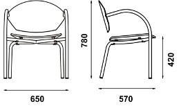 chaise 5008 dimensions