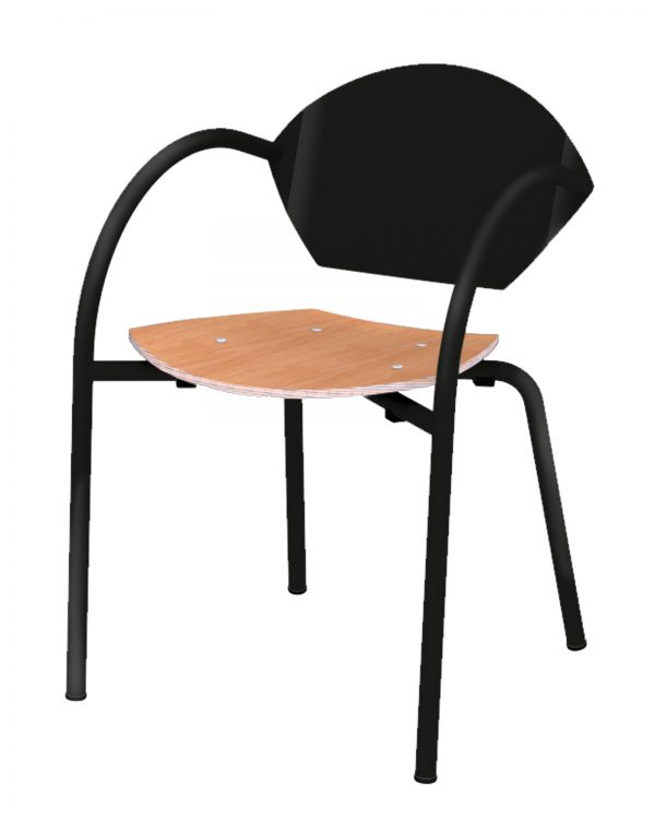 chaise capa noir