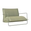 chaise-fika-l-vert Chaise Fika-L en acier et tissu vert