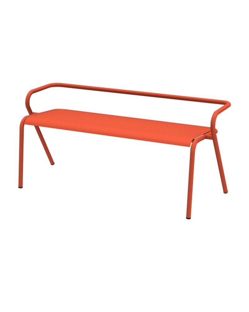 banc-5008C-mandarine Banc 5008-C en acier mandarine