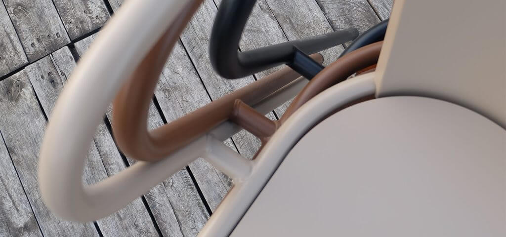 chaise acier aluminium